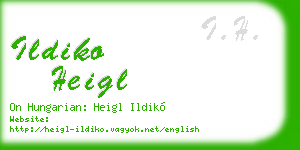 ildiko heigl business card